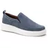 5511 Sapato Slip On Milao Camurça Azul Claro