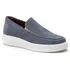 5513 Slip On Masculino Em Couro Milao Azul