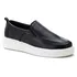 5514 Sapato Masculino Em Couro Slip On Milao Preto