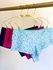 KIT CALCINHA MICROFIBRA HOT PANTS FIO DUPLO - COM 03 PEÇAS - MARINHO/CORACAO/PINK
