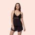 SHORT DOLL ALCINHA MICROFIBRA - PRETO