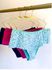 KIT CALCINHA MICROFIBRA HOT PANTS - COM 03 PEÇAS - MARINHO/CORACAO/PINK