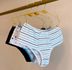KIT DE CALCINHA HOT PANTS ALGODÃO - COM 03 PEÇAS - LISTRA/CORACOES/MARINHO