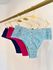 KIT CALCINHA MICROFIBRA TANGA - COM 03 PEÇAS - MARINHO/CORACAO/PINK