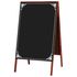 Cavalete de Calçada 70x50cm - Preto Fosco Decorado 2