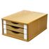 Gaveteiro De Mesa 3 Gavetas Madeira Mdf - Natural
