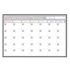Quadro Planner 60x40 cm Mensal Gray Moldura Madeira Preto