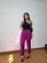Calça Alfaiataria Zara Amarração Fucsia