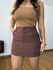 Short Saia Alfaiataria Tais Marrom