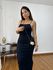 Vestido Canelado Sofia Preto