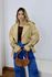 Jaqueta Cropped Lapela Caqui