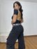 Body Feminino Manga Curta Costas Nua Preto