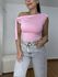 Blusa Feminina Detalhe Nó Rosa