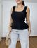 Blusa Feminina Tricot Peplum Preta