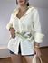 Camisa Feminina Linho Amarela 01