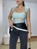 Cropped Feminino Busto Vazado Verde
