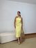 Vestido Frente Única Fivela Amarelo