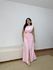 Vestido Longo Detalhe Fivela Rosa
