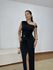 Vestido Detalhe Ombro Longo Preto