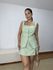 Conjunto Feminino Colete e Short Saia Verde