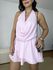 Macaquinho Feminino Decote Degagê Rosa