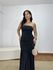 Vestido Tomara que Caia Drapeado Preto