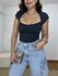 Blusa Feminina Costas Vazado Preto