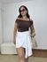 Short Saia Feminino Amarração Branco