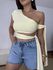 Cropped Laura Amarração Amarelo