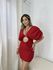 Vestido Busto Franzido Vermelho