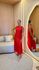 Vestido Helena Bolso E Fenda Vermelho