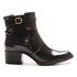 Bota Feminina Coturno Cano Curto Detalhe Fivela