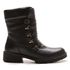 Bota/Coturno Feminina Kader Woman Couro Plume Preto