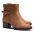 Bota/Coturno Feminina Kader Woman Couro Camurça Taupe