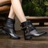 Bota/Coturno Feminina Kader Woman Couro Confort Preto