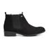 Bota Chelsea Feminina Couro Lisa Bico Redondo Dia a Dia Leve 