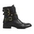 Bota/Coturno Feminina Kader Woman Couro Confort Preto