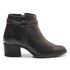 Bota Coturno Feminino Kader Woman Preto Salto Alto com Zíper
