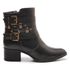 Bota/Coturno Feminina Kader Woman Couro Confort Preto