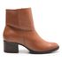 Bota/Coturno Feminina Kader Woman Couro Confort Cravo