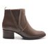 Bota Coturno Feminino Kader Woman Salto Alto com Elástico Café