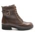 Bota Coturno Kader Woman Feminino Café Cadarço Metal