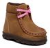 DESTROYER INFANTIL TÊNIS FÓSSIL CARAMELO COSTURA ROSA