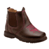 BOTINA COUNTRY INFANTIL FEMININA LÁTEGO CAFÉ SOLA QUADRADA BORDADO PINK