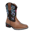 BOTA TEXANA FEMININA JUVENIL FÓSSIL CARAMELO NOBUCK CAFÉ