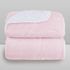 Cobertor Laço Bebê Microfibra Plush com Sherpam - Rosa