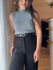 Regata Tricot Lara - Cinza