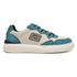 Sapatênis Masculino 100% Couro Gogowear Baker Off-white/Turquesa