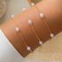 Pulseira com perola delicadas (cada) 
