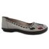 Sapatilha Feminina J.gean Retrô New Lock Em Couro Cor Gray Cod. Em0009 
